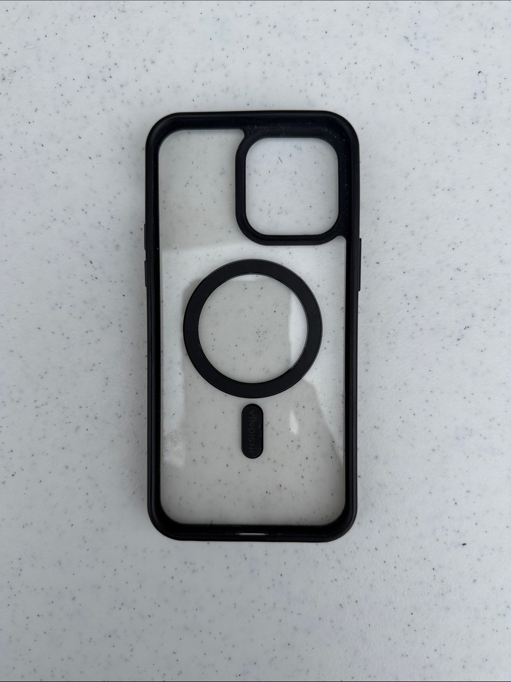 iPhone 14 Pro Max Clear Black Magnetic Phone Case with MagSafe Compatibility